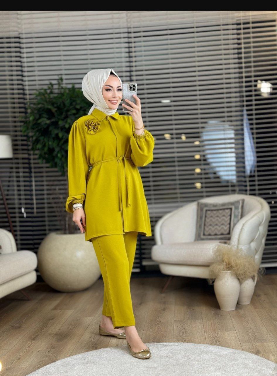 Bronş Çiçek Detaylı Takım